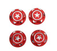 Tuercas de montaje aleaci¡§?n de aluminio, 4 piezas de metal Tuerca de rueda hexagonal de 17 mm Reemplazo de piezas de repuesto RC Compatible con X-MAXX Summit Traxxas RC Car[rojo]