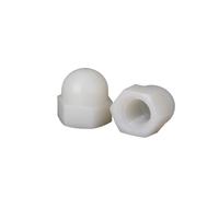 Tuercas de nailon tipo cúpula con casquillo bellota | Multicolor M3-M20: Conexión de pernos de 5-200 piezas(White,M18-5pcs)