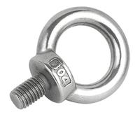 Tuercas de ojo de elevación de acero inoxidable 304/tornillos de tuerca de enganche de anillo de cáncamo M3 M4 M5 M6 M8 M10 M12(Eye Nut,M3 x2pcs)