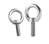 Tuercas de ojo de elevación de acero inoxidable DIN580 304 M3 M4 M5 M6 M8 M10 M12/Anillo de tornillo Anillo de perno de ojo Tuercas de enganche Tornillos(Eye Screw,M5 x2pcs)
