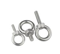 Tuercas de ojo elevación acero inoxidable 304/Anillo tornillo Anillo perno enganche Tornillos M3 M4 M5 M6 M8 M10 M12(M10 x1pc)
