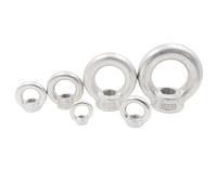 Tuercas de ojo elevación acero inoxidable/Tornillos Pernos anillo M4 M5 M6 M8 M10 M12 M14 M16 M18 M20 M24 M27 M30 para hamacas, toldos, cable fijo(Ring Nut,M12)
