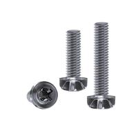 Tuercas de plástico Tornillos de cabeza redonda Phillips acrílico transparente M2-M8 3-50 mm(Transparent-50pcs,M2.5x8mm)