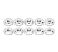 Tuercas de Pulgar con Manchas, 10 Pcs de Acero al Carbono M8 Cabeza Plana Redonda a Través de la Tuerca del Orificio Tuerca Twist de Una Sola Capa Hardware