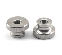 Tuercas de pulgar moleteadas M2.5 de acero inoxidable 304 con perillas redondas de acero inoxidable M2.5, tuercas de rosca métrica, tuercas de tornillo de mano para piezas de impresora 3D