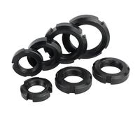 Tuercas de ranura redondas de acero negro 4,8 m10 m12 m14 m16 m18 m20 m22 m24 m30-m60 (20,M18 x 1,5)
