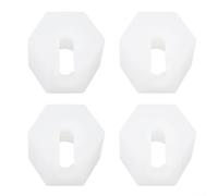 Tuercas de repuesto para máquina de soda para SodaStream para cristal 1.0 2.0 para fuente Jet para espíritu - Sello de conexión de manguera antifugas, blanco, 4 piezas (4 piezas)