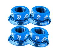Tuercas de Rueda de de 4 Piezas BMX M10 Tornillo de Eje para Buje Trasero, Azul