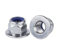 Tuercas de seguridad con brida de inserción de nailon de acero inoxidable 304, M3, M4, M5, M8, M10 y M12, 1-10 unidades(5pcs,M5)