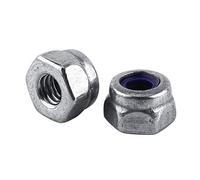 Tuercas de Seguridad de Acero Inoxidable 304 M3, Tuercas Autoblocantes con Inserto de Nylon, 100 Piezas de Tuercas Hexagonales para Hardware, Vehículos y Aplicaciones Domésticas