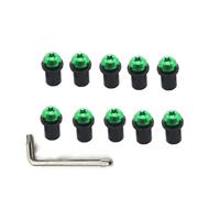 Tuercas De Sujeción For Parabrisas Tornillos De Montaje Para Suzuki GSXR GSX-R 600 750 1000 K1 K2 K3 K4 K5 K6 K7 K8 K9 K11 M5 Kit de pernos(VERDE)