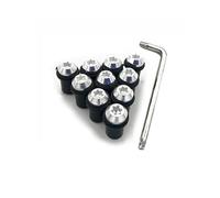 Tuercas De Sujeción For Parabrisas Tornillos De Montaje Para Suzuki GSXR GSX-R 600 750 1000 K1 K2 K3 K4 K5 K6 K7 K8 K9 K11 M5 Kit de pernos(Plata)
