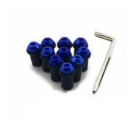 Tuercas De Sujeción For Parabrisas Tornillos De Montaje Para Suzuki GSXR GSX-R 600 750 1000 K1 K2 K3 K4 K5 K6 K7 K8 K9 K11 M5 Kit de pernos(AZUL)