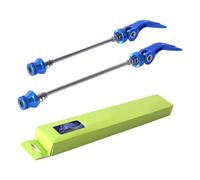Tuercas delanteras y traseras - Juego de pernos de liberación rápida para bicicleta con clip | Kit de eje de aleación de aluminio para sustitución del cubo de la rueda, de ejes ligeros para ciclismo