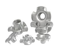 Tuercas en T de cuatro puntas, Tuercas en T Cautiva de cuatro puntas, Tuerca garras con inserción ciegas(5pcs,M8)