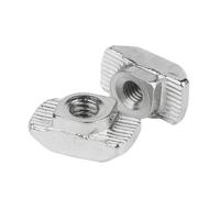 Tuercas en T deslizantes de acero al carbono con cabeza de martillo, M3, M4, M5, M6 y M8, for perfiles de aluminio de las series 2020, 3030 y 4040, 15/30 unidades(M6-40 15pcs)