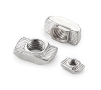 Tuercas en T deslizantes for ranura en T, conector de fijación for extrusión de aluminio, 10/20/50 unidades, M3, M4, M5, M6, M8 y M10(EU40- M5 (20pcs))