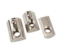 Tuercas en T for resorte enrollable y bola for extrusión de aluminio for perfil de aluminio serie 20/30/40/45, M3, M4, M5, M6 y M8, 50/20 unidades(20-M4 50pcs)