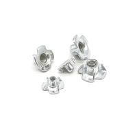 Tuercas en T Tuerca en T de 4 puntas, 50 tuercas en T con punta ciega for herrajes de muebles madera M3 M4 M6 M8 M10 M12(M12)