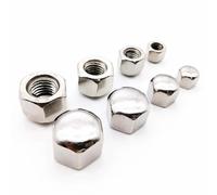 Tuercas Hexagonales 1/10 piezas DIN917 304, acero inoxidable, hexagonal, decoración, tapa baja corta, tuerca de bellota for tornillos M3, M4, M5, M6, M8, M10, M12, M14 y M16(1pcs M16)