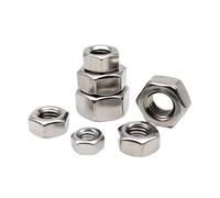 Tuercas Hexagonales 2/5/10/50 Uds M3 M4 M5 M6 M8 M10 M12 M14 M16 316 tuerca hexagonal de acero inoxidable(5pcs M10)