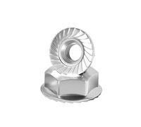 Tuercas hexagonales con reborde, Tuercas dentadas M3-M20 de las tuercas del reborde hexágono acero inoxidable 316(M16 (1Pcs))
