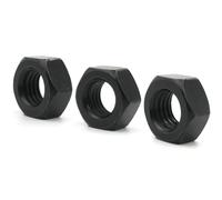 Tuercas hexagonales de acero al carbono negro, 1-50 unidades, M2, M2.5, M2.6, M3, M3.5, M4, M5, M6, M8, M10, M12, M14, M16, M18, M20, M22, M24, M27, M30, M33, M36(M8x10pcs)