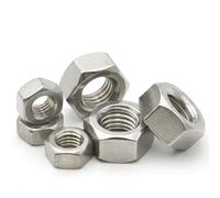 Tuercas hexagonales de acero inoxidable 304, 1/2/5/10/20/25/50 piezas, M1, M1.2, M1.4, M1.6, M2, M2.5, M3, M3.5, M4, M5, M6, M8, M10-M36(M6 x 20pcs)