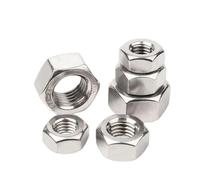 Tuercas hexagonales de acero inoxidable 304, M5, M6, M8, M10, M12, M14, M16, M18, M20, M22, M24, M27, for pernos y tornillos.(M14(10PCS))