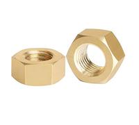 Tuercas hexagonales de cobre, tuercas, tapas de rosca de cobre, tapas de tuercas