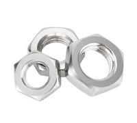 Tuercas hexagonales de dientes finos de acero inoxidable UNF 304, M5, M6, M8, M10, M12, M14, M16, M18, M20 y M22, paso de rosca fina, 1,25 y 1,5 mm(M20x1.25x10mm 2pcs)