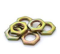 Tuercas hexagonales de dientes finos de zinc de color - M7/M9/M10/M12 - Sujetadores de acero al carbono galvanizado - Opciones de 10/15/20/25 piezas(M9x0.75x2.5mmx20pcs)