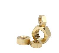 Tuercas hexagonales de latón for M1.4, M1.6, M2, M2.5, M3, M4, M5, M6, M8, M10, M12, M14, M16, M18, M20, M22 y M24, 1/2/3/5/10/20/50/100 unidades(M1.6-100pcs)
