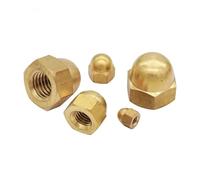 Tuercas hexagonales de latón M3 M4 M5 M6 M8 M10 M12 M14 M16, tapa de rosca decorativa, tapa de cúpula, tuerca de goma semicircular(10pcs,M16)