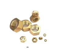 Tuercas hexagonales de latón macizo y cobre for tornillos M2, M2.5, M3, M4, M5, M6, M8, M10, M12 y M14 (50/100/300/500 unidades)(M4-300pcs)