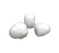 Tuercas hexagonales de nailon de 5 a 100 piezas, de plástico blanco, M3, M4, M5, M6, M8, M10, M12, M14, M16, M18 y M20 para aislamiento.(M8mm-20pcs)