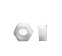 Tuercas hexagonales de nailon de 5 a 20 piezas, M2, M2.5, M3, M4, M5, M6, M8 y M10, de plástico.(White,M10-5pcs)