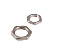 Tuercas hexagonales de rosca fina, de 5 a 50 piezas, M7, M8, M9, M10, M12, M14 y M16, color zinc blanco, niqueladas, con dientes finos, de baja contrapresión.(Nickel plating,3I8x11mm-20pcs)