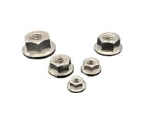 Tuercas hexagonales de titanio con brida for M5, M6, M7, M8, M10, M12, M14, M16, M18 y M20(M10x1.5mm 1pc)