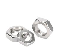 Tuercas hexagonales delgadas dentadas de acero inoxidable 304 M27 M30 M33 M36 M39 M42 M45 M48 M52 M56 M60 paso fino 1,5 2 3 4 mm(M27x2x13mm 1pc)