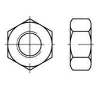 Tuercas hexagonales M7 DIN 934 Acero 100 unidades. Toolcraft 131884