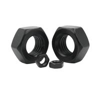 Tuercas hexagonales métricas de acero al carbono con óxido negro, M2, M2.5, M3, M4, M5, M6, M8, M10, M12, M14, M16, M18, M20, M22, M24 y M27, 1/5/10/20/50 unidades(M3.5 (50pcs))