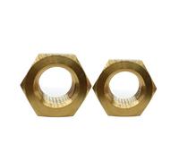 Tuercas hexagonales métricas de acero inoxidable 304, M1-M14, 1-50 unidades(Brass hex nut,M2.5 50pcs)