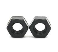 Tuercas hexagonales Sujetador aislante de nailon blanco negro de la tuerca hexagonal de plástico de las tuercas hexagonales(30mm,M18 x 5pcs)