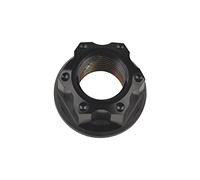 Tuercas hexagonales, Tuercas hexagonales con brida Ti M16, tornillos y pernos for motocicletas, bicicletas accesorios for(Black)