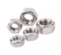 Tuercas Hexagonales Tuercas hexagonales de rosca izquierda, tuerca hexagonal de rosca completa, acero inoxidable 304, M4-M20(M18-1pcs)