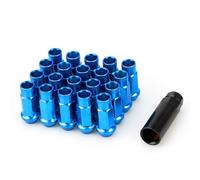 tuercas llanta Compatible con Cadillac para ATS CTS 20PCS Tuercas de Rueda de modificación de Coche Coloridas Tuercas Pernos M12x1.5(Blue)