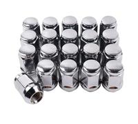 tuercas llanta Compatible con Chevy para Silverado 1500 1999-2021 Tuercas seguridad 14 x 1,5 tuercas seguridad 19 mm 1,38 pulgadas alto tuercas seguridad hexagonales cromadas