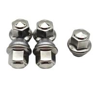 tuercas llanta Compatible con Ford para Kuga II 2013-2019 Tuercas de rueda de coche M12X1.5 Accesorios plateados para neumáticos de coche 2434886 2179620