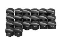 tuercas llanta Compatible Con Nissan Para Qashqai J11 J10 Para Juke Para X-Trail Tapas Tuercas Rueda Cubierta Tornillos Buje(19mm Black)